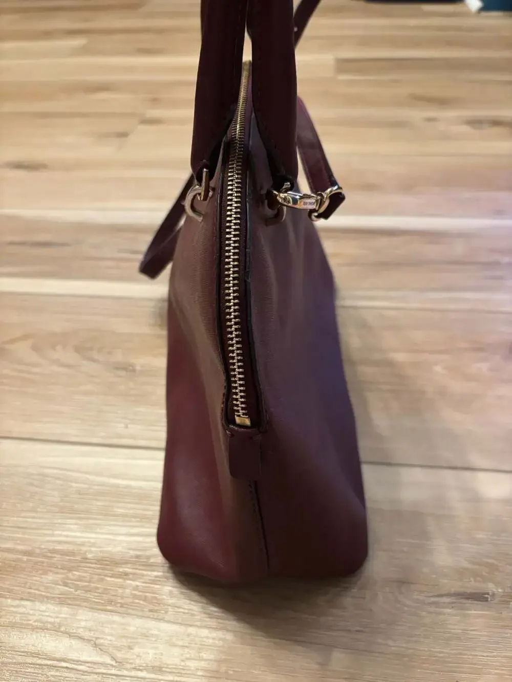 Michael Kors Saffiano Leather Medium Dome Satchel Crossbody Bag